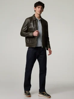 Lederjacke im Regular Fit