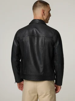 Lederjacke im Slim Fit