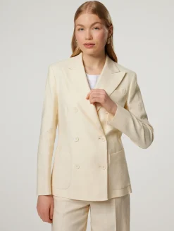 Leinenblazer im Regular Fit