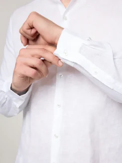 Leinenhemd im Costum Fit