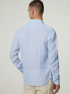 Leinenhemd im Slim Fit