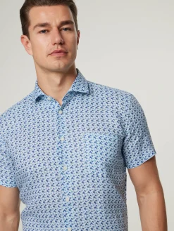 Leinenhemd im Slim Fit