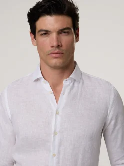 Leinenhemd im Slim Fit