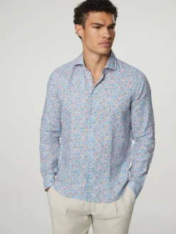 Leinenhemd im Slim Fit