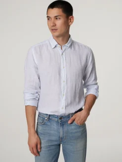 Leinenhemd im Slim Fit