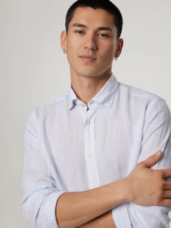 Leinenhemd im Slim Fit