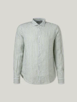 Leinenhemd im Slim Fit