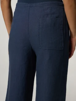 Leinenhose im Wide-Fit