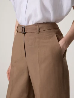 Leinenhose im Wide-Fit ANAIS