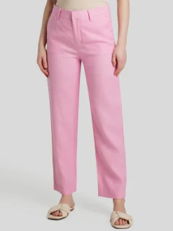 Leinenhose mit geradem Bein