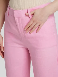 Leinenhose mit geradem Bein