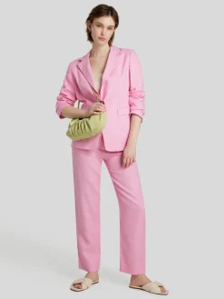 Leinenhose mit geradem Bein