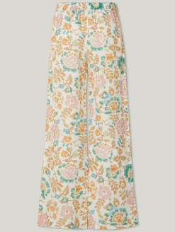 Leinenhose mit Print