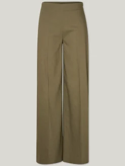 Leinenhose mit weitem Bein