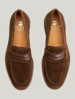 Loafer aus Veloursleder