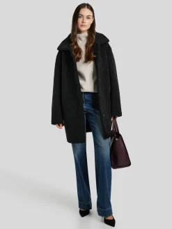 Mantel im Teddy-Look