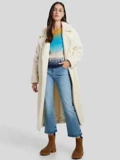 Mantel im Teddy-Look