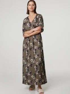 Maxikleid mit Blumen-Print