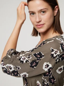 Maxikleid mit Blumen-Print