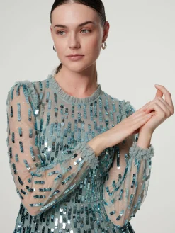 Maxikleid mit Pailletten