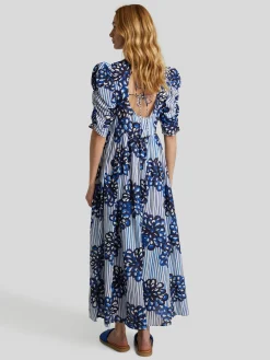 Maxikleid mit Raffung