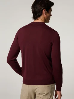 Merinopullover mit Stehkragen