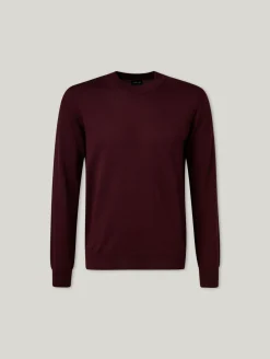 Merinopullover mit Stehkragen