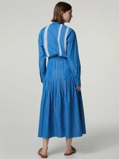 Midijupe aus Baumwolle