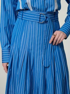 Midijupe aus Baumwolle