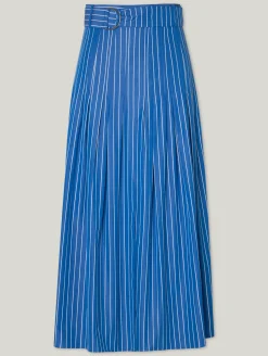 Midijupe aus Baumwolle