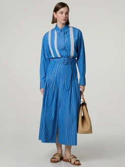 Midijupe aus Baumwolle