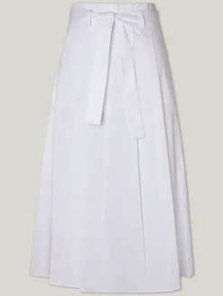 Midijupe aus Baumwolle