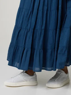 Midijupe aus Baumwolle