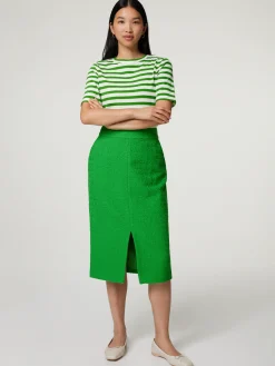 Midijupe aus Baumwolle