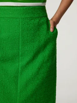 Midijupe aus Baumwolle