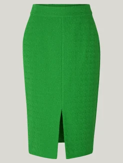 Midijupe aus Baumwolle