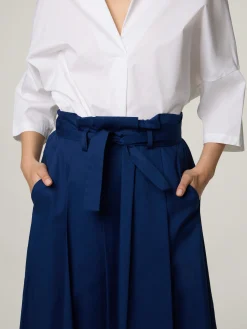 Midijupe aus Baumwolle