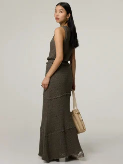 Midijupe aus Bio-Baumwolle