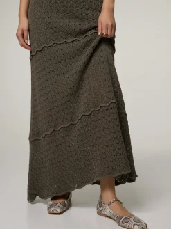 Midijupe aus Bio-Baumwolle