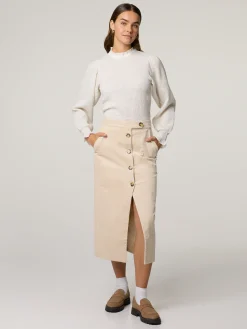 Midijupe aus Cord TILDO