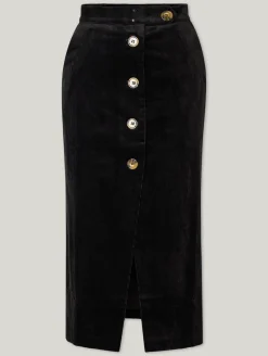 Midijupe aus Cord TILDO