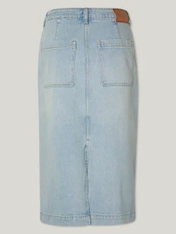 Midijupe aus Denim