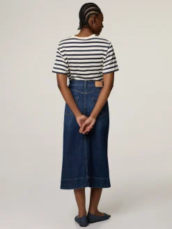 Midijupe aus Denim ALASKA