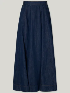 Midijupe aus Denim ALBATA