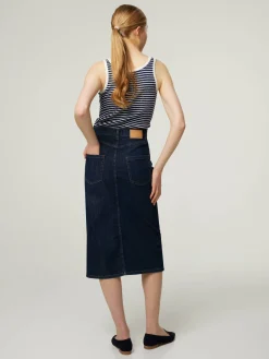 Midijupe aus Denim AMEDA