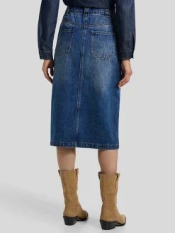 Midijupe aus Denim FLOYD