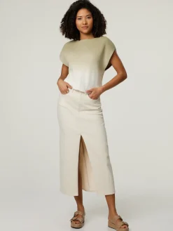 Midijupe aus Denim LUCE