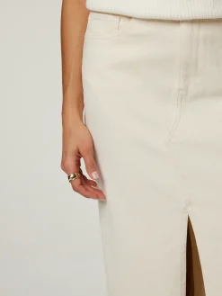 Midijupe aus Denim LUCE