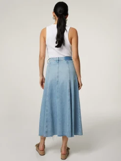 Midijupe aus Denim THE FULL SWING