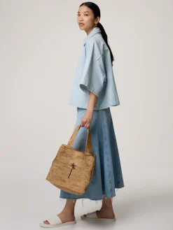 Midijupe aus Denim THE FULL SWING